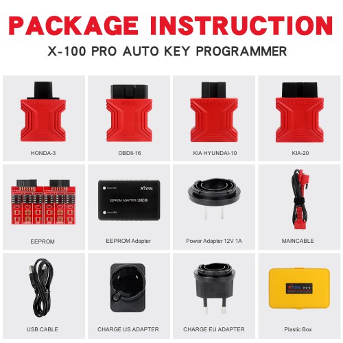Second Hand XTOOL X100 Pro2 OBD2 Auto Key Programmer/Mileage Adjustment with EEPROM Adapter