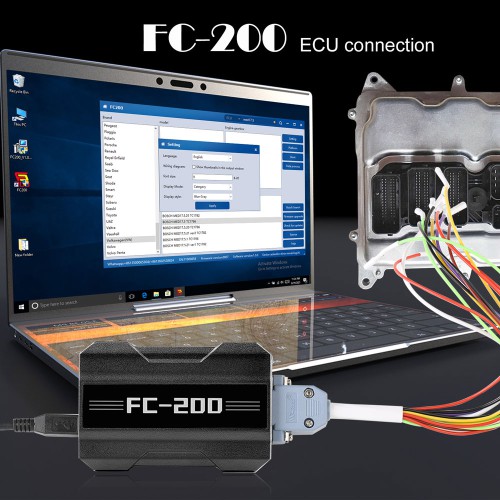 Second Hand CGDI FC200 ECU Programmer ISN OBD Reader Update Version of AT-200 Supports Calculating Checksum