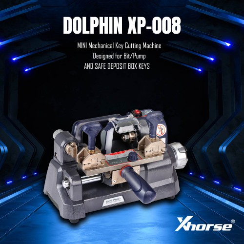 Second Hand XHORSE DOLPHIN XP-008 MINI Mechanical Key Cutting Machine PN: XP0800 Designed for Bit/Pump Keys